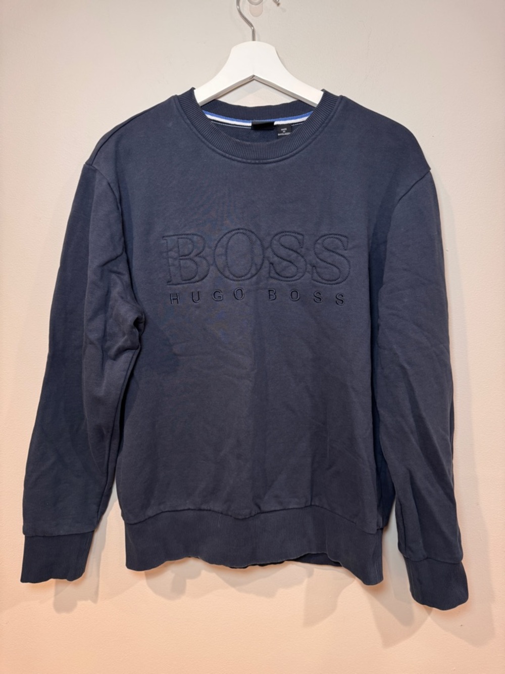 Hugo Boss Men’s Sweatshirt & Jogger Set Size Large Navy Blue